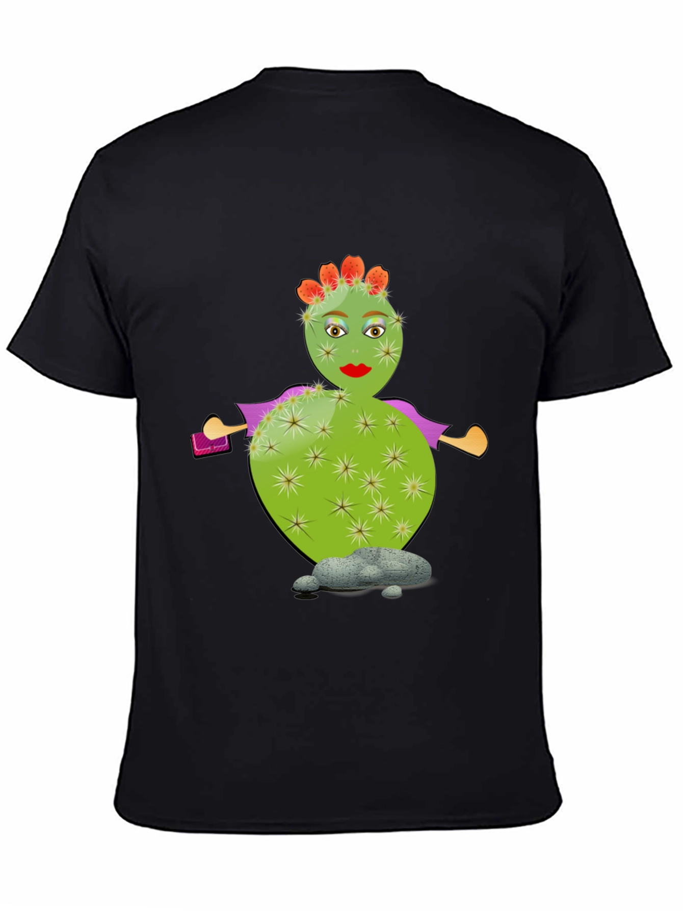 Whimsical Cactus T-Shirt - Quirky Graphic Tee