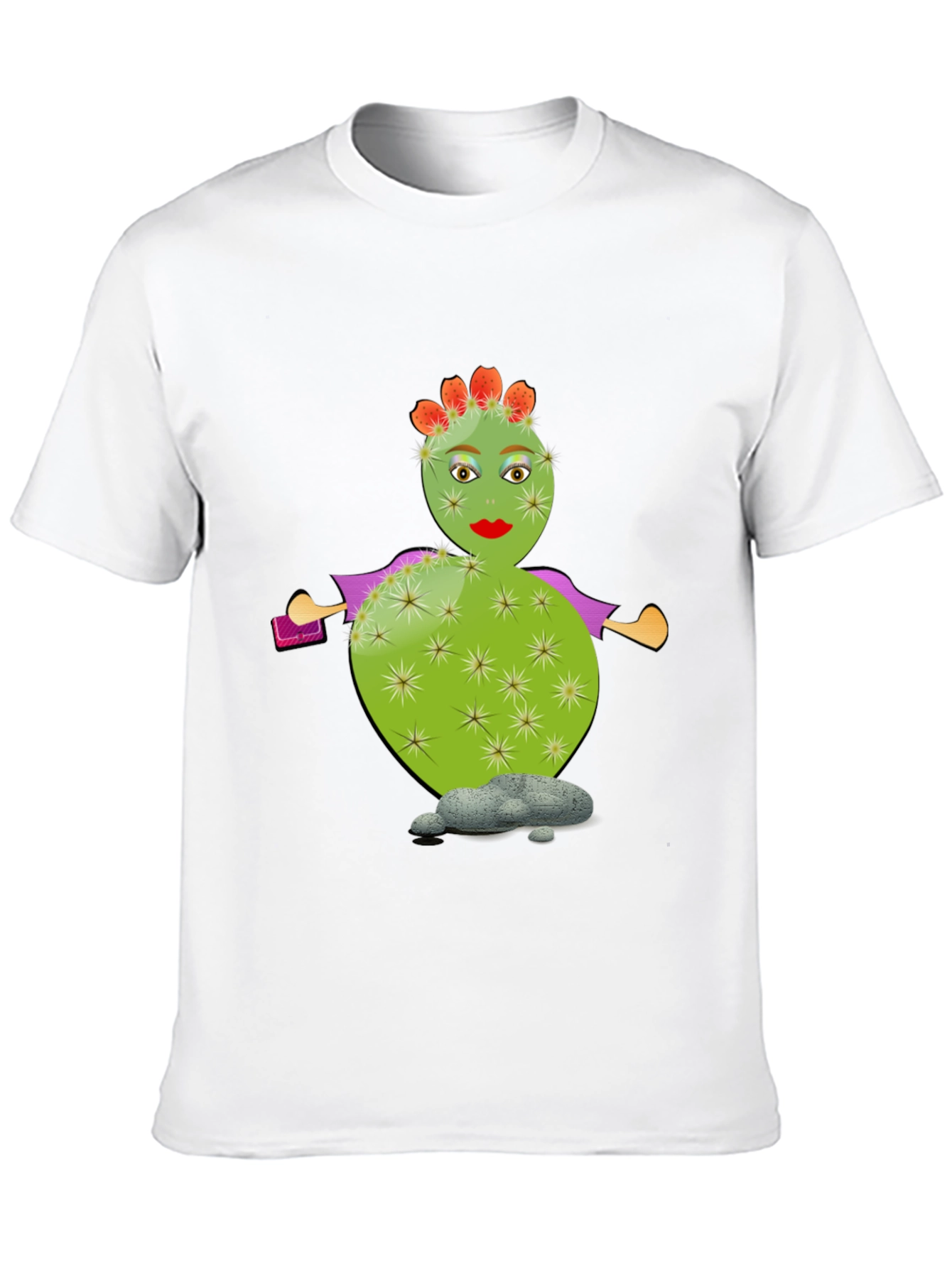 Whimsical Cactus T-Shirt - Quirky Graphic Tee