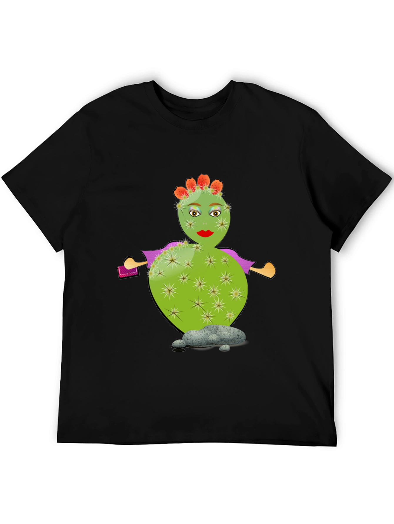 Whimsical Cactus T-Shirt - Quirky Graphic Tee