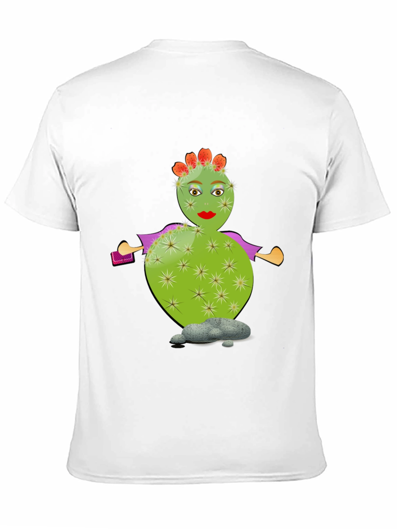 Whimsical Cactus T-Shirt - Quirky Graphic Tee