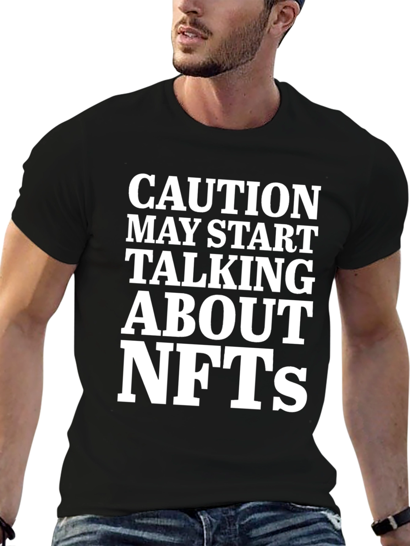 Caution NFTs Graphic Tee