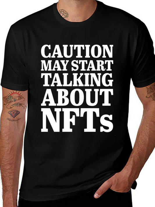 Caution NFTs Graphic Tee