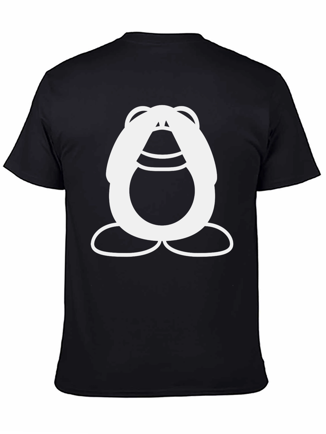 Funky Cartoon Character Black T-Shirt