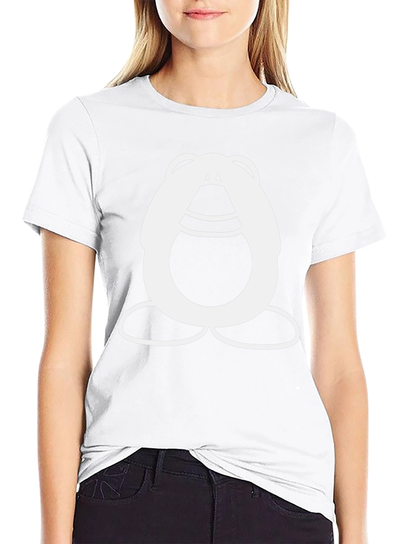 Funky Cartoon Character Black T-Shirt