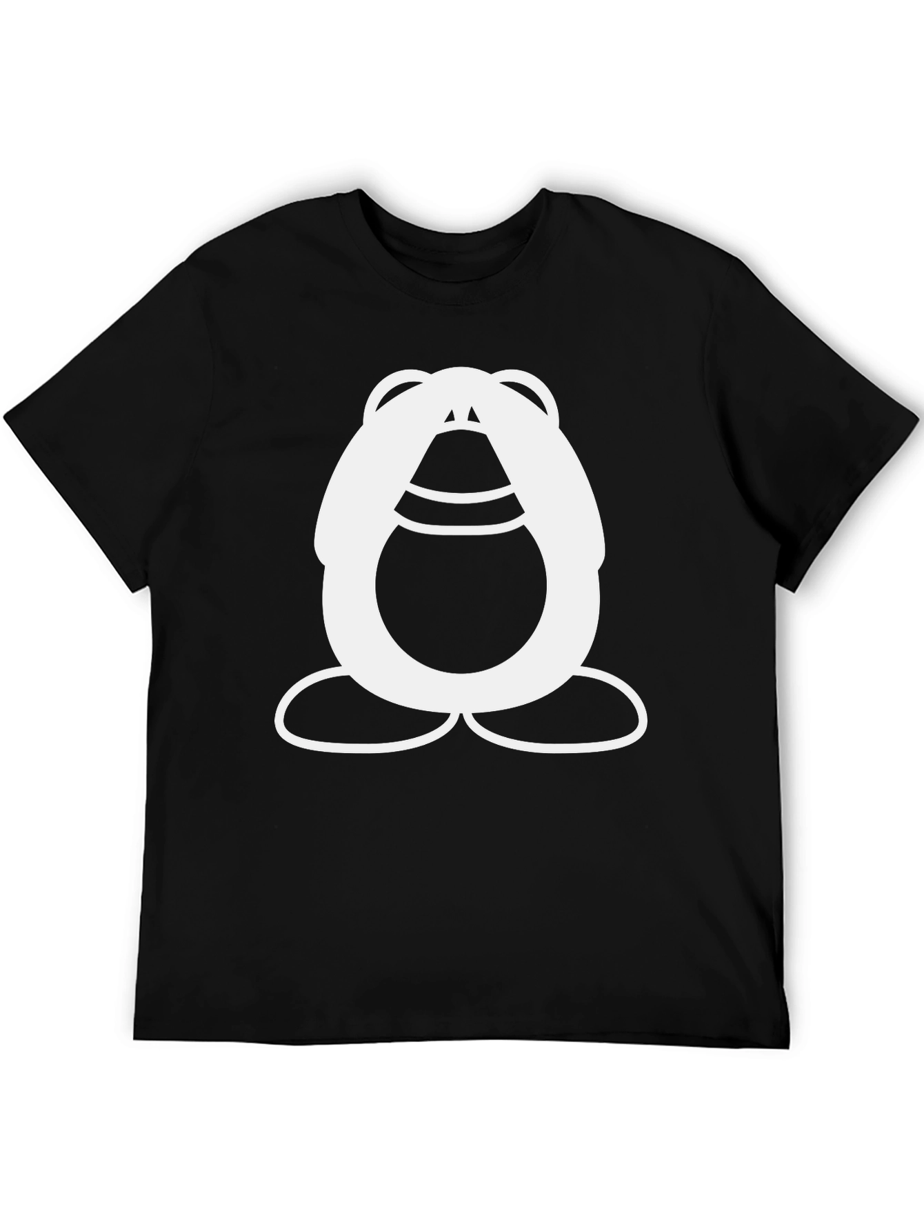 Funky Cartoon Character Black T-Shirt