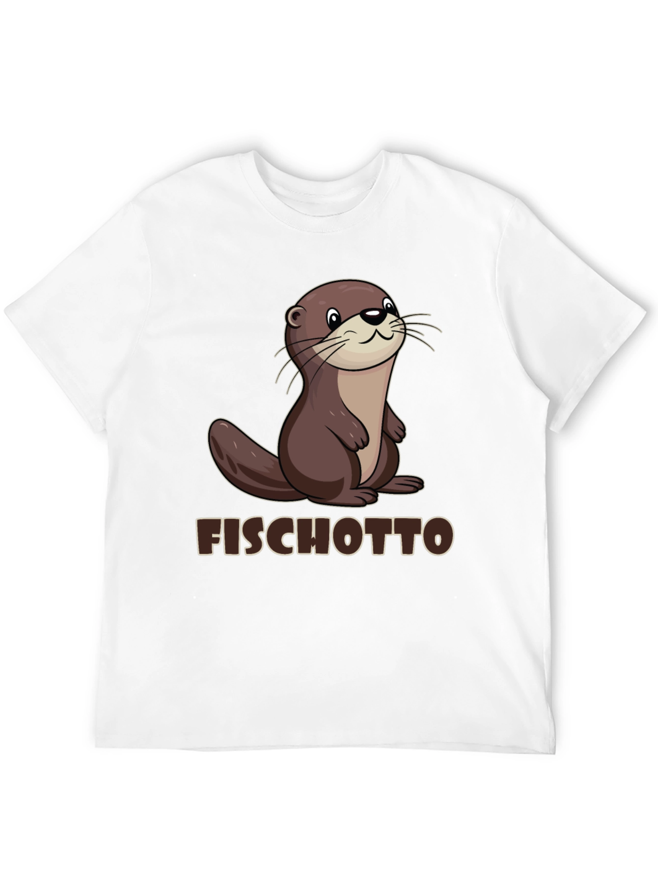 Fischotto Otter Graphic Tee - Black T-Shirt