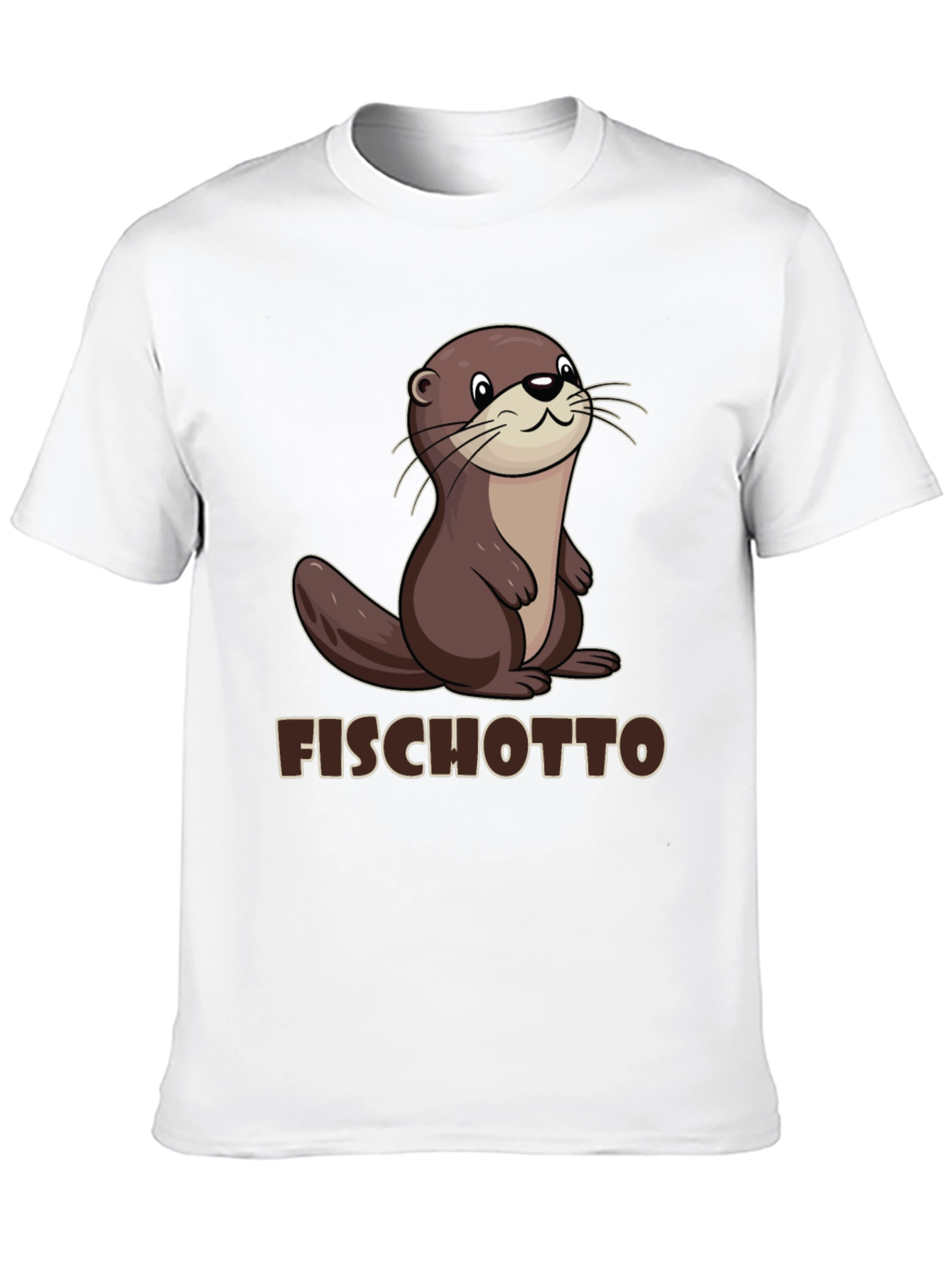 Fischotto Otter Graphic Tee - Black T-Shirt