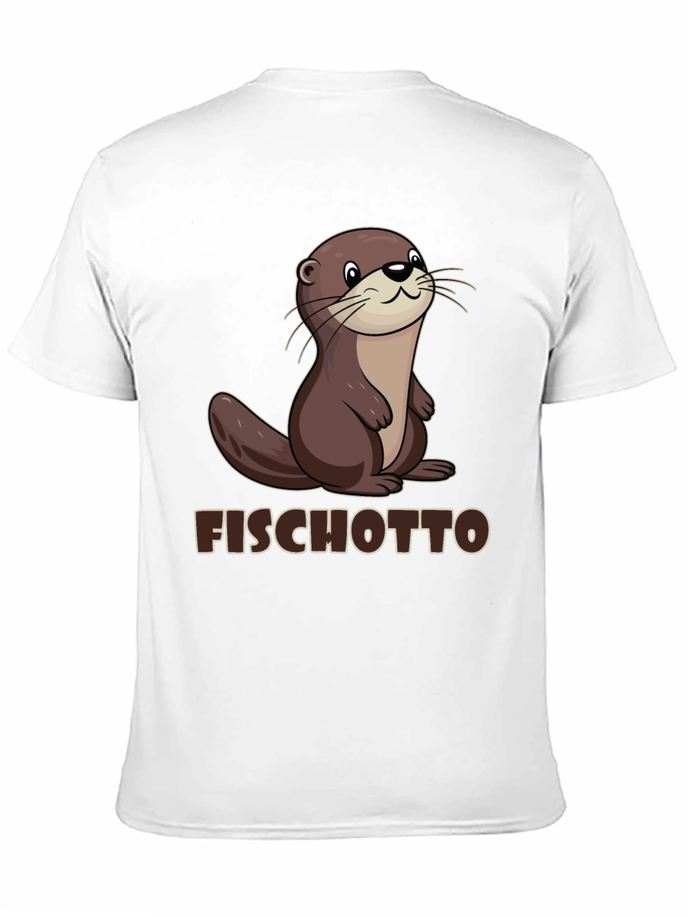 Fischotto Otter Graphic Tee - Black T-Shirt