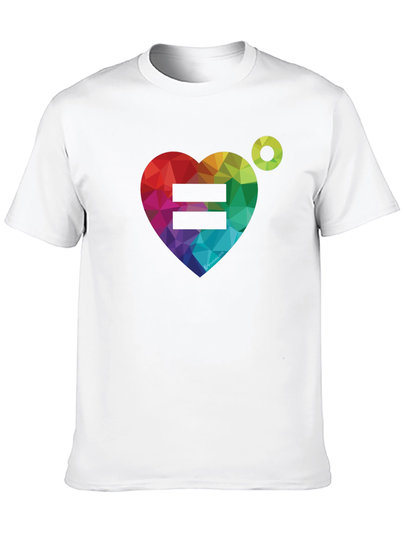 Equality Rainbow Heart Graphic Tee