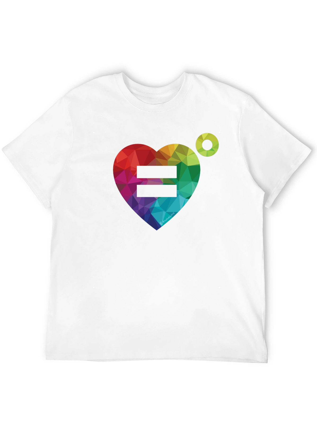 Equality Rainbow Heart Graphic Tee