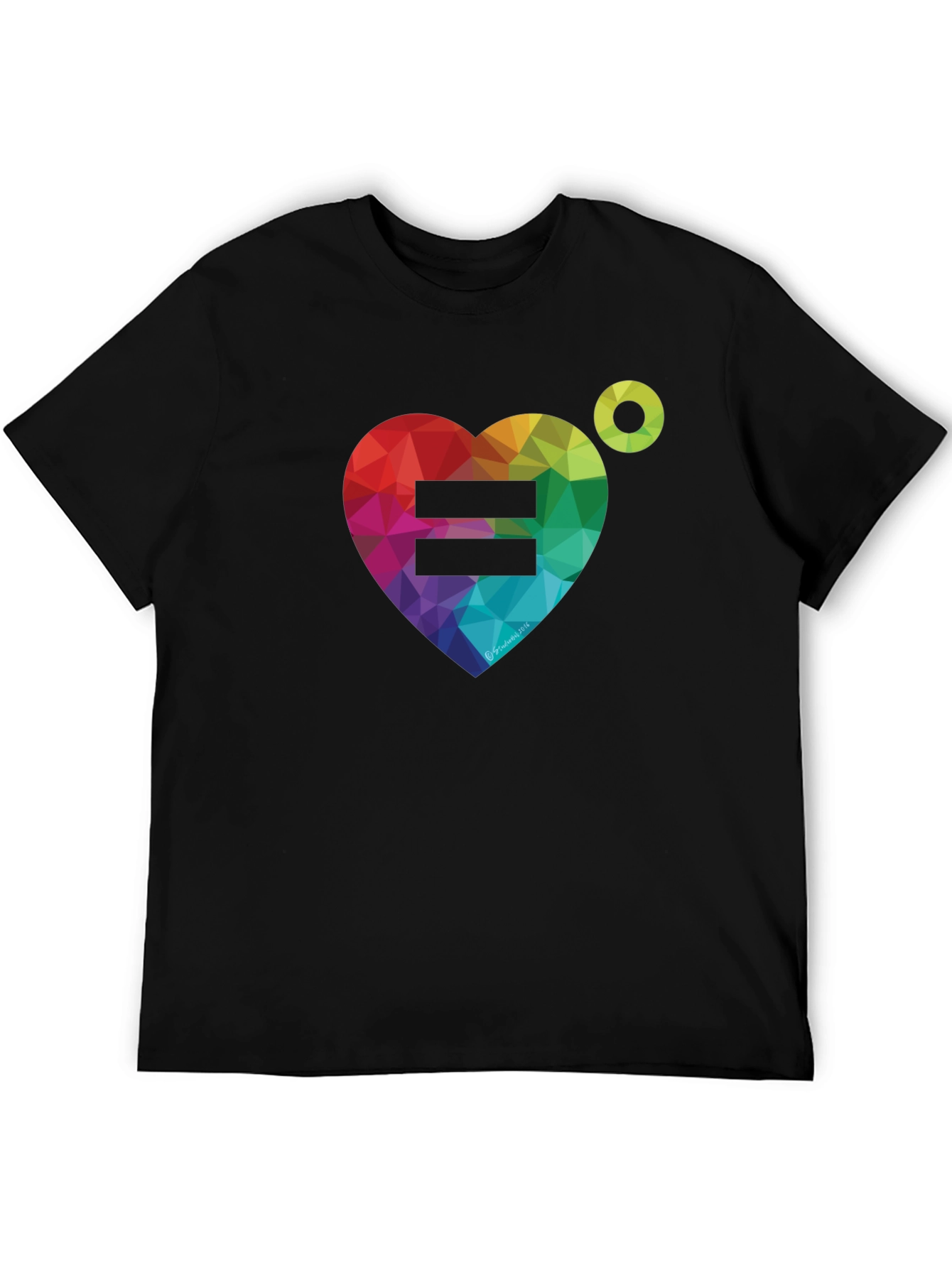 Equality Rainbow Heart Graphic Tee