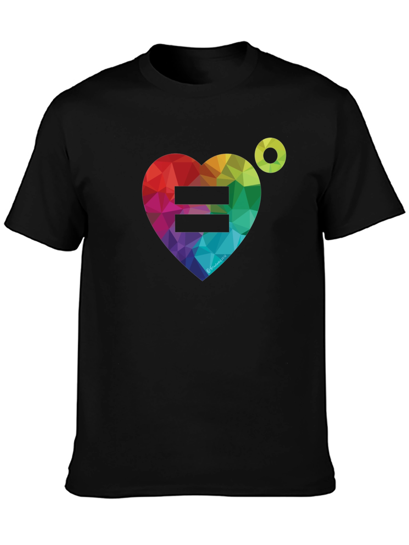 Equality Rainbow Heart Graphic Tee