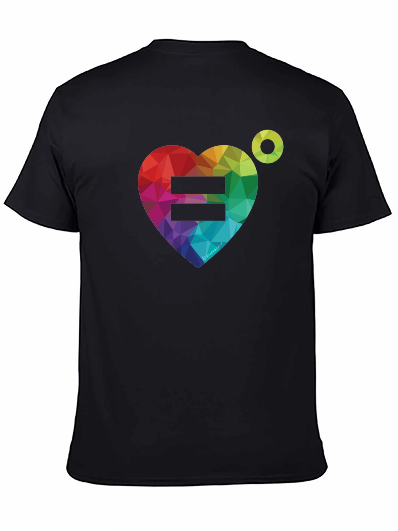 Equality Rainbow Heart Graphic Tee