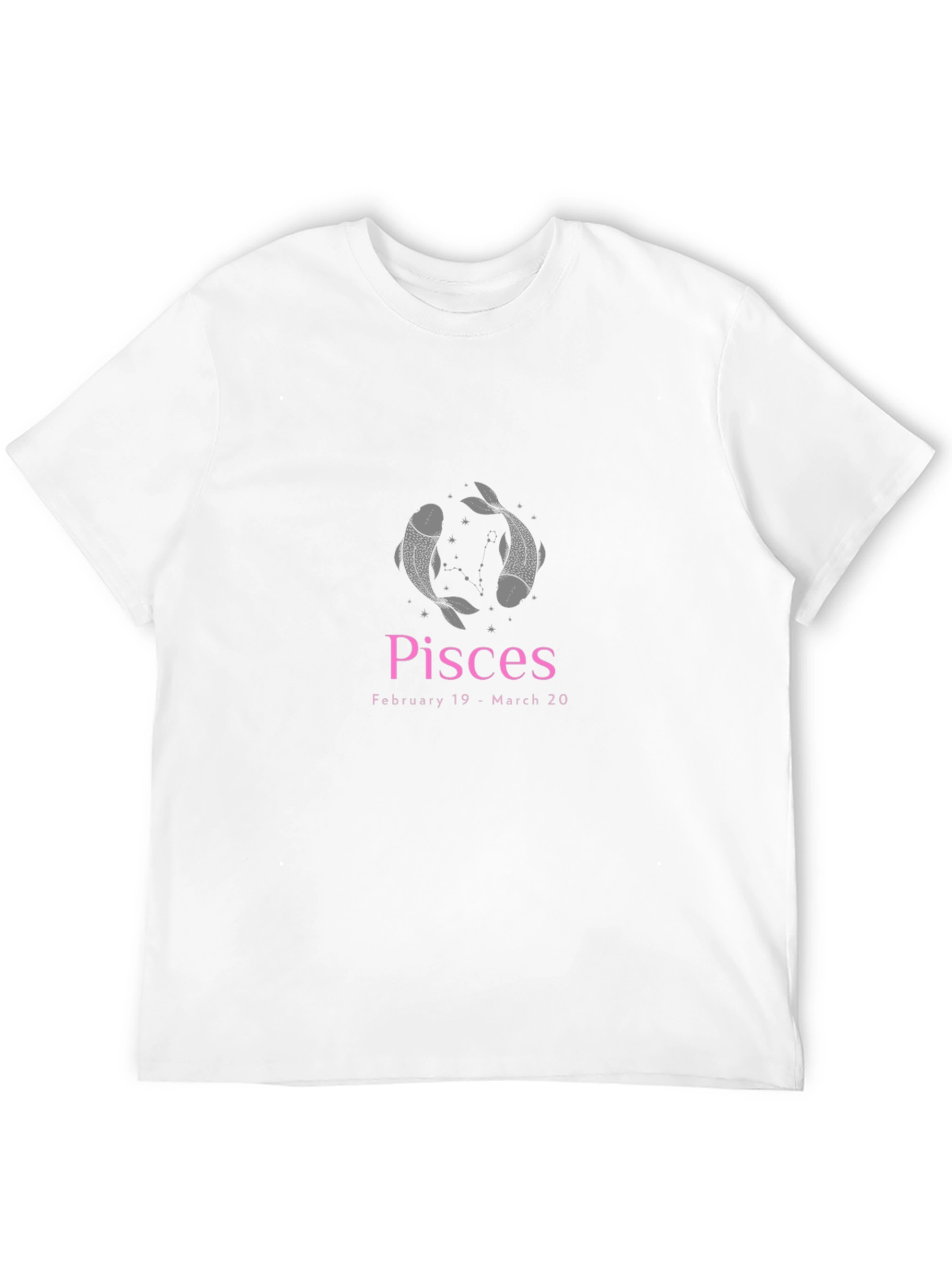 Pisces Zodiac Black Tee