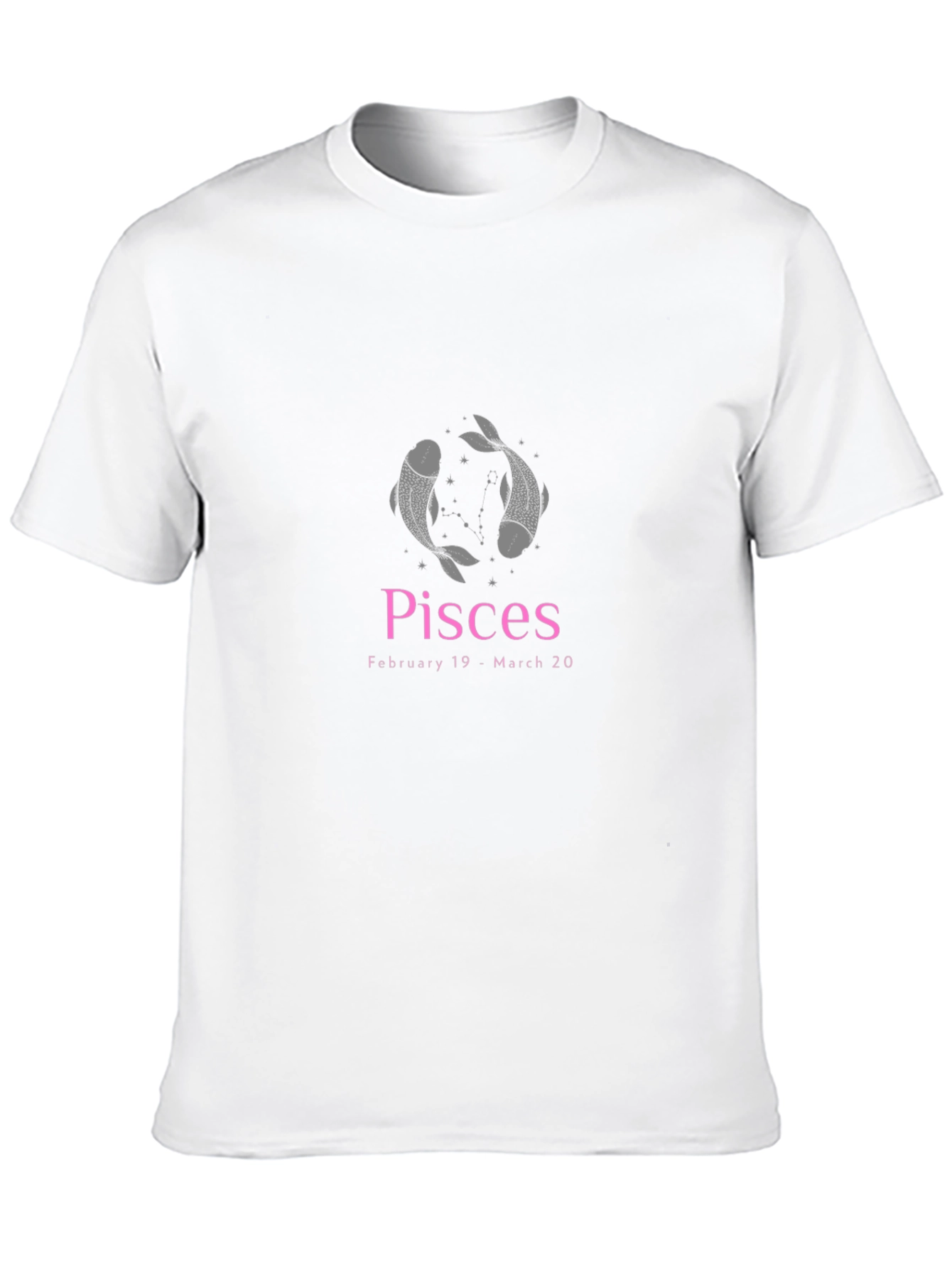 Pisces Zodiac Black Tee