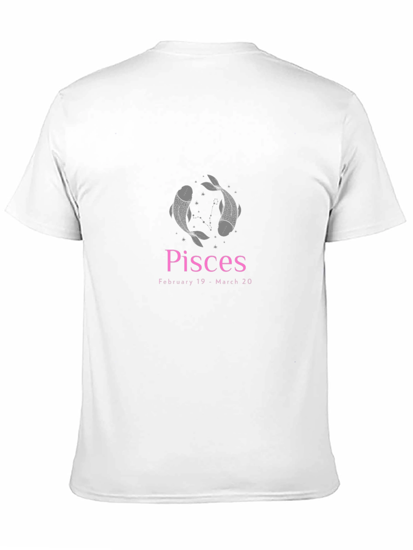 Pisces Zodiac Black Tee
