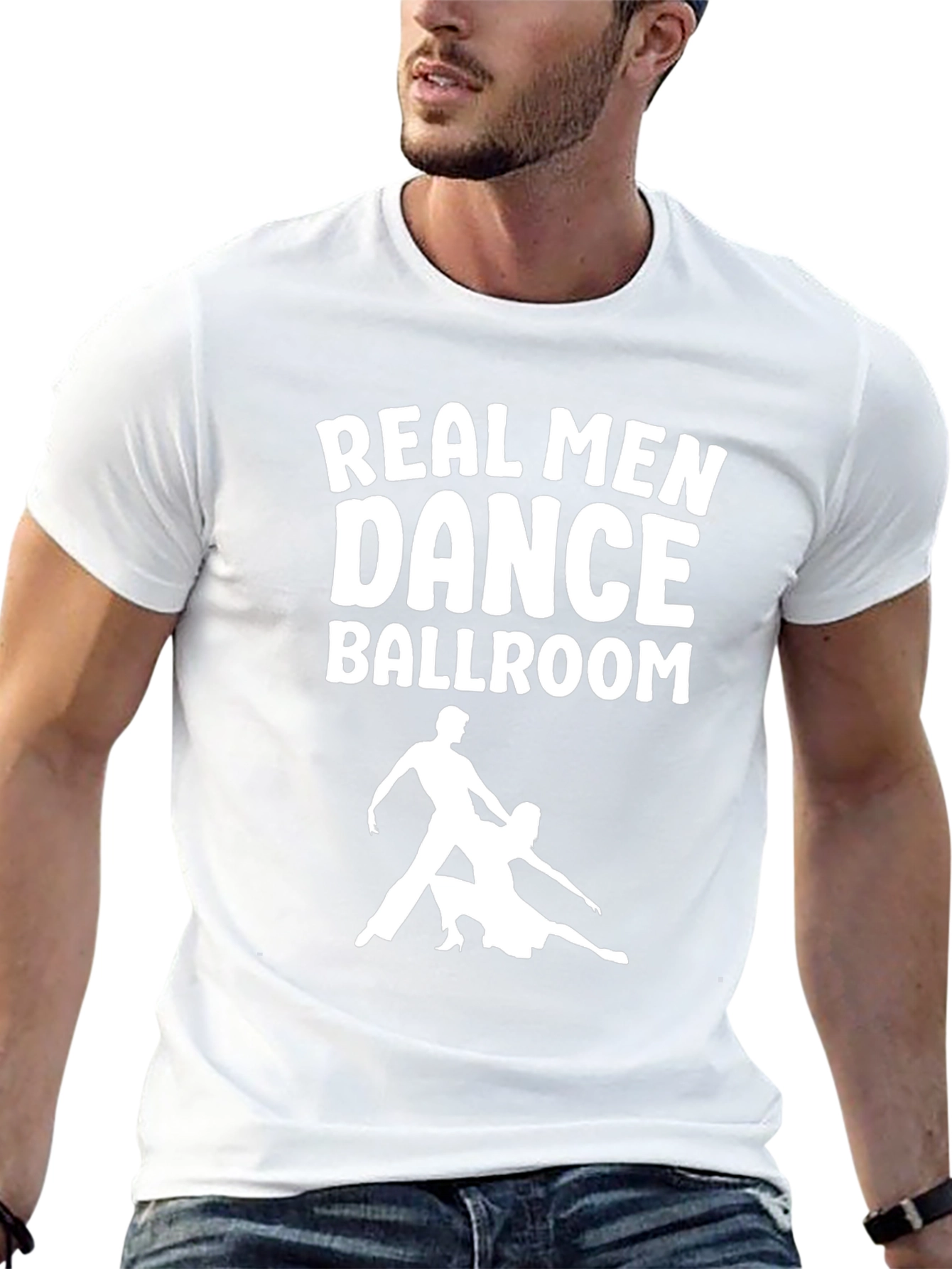 Real Men Dance Ballroom T-Shirt - Black