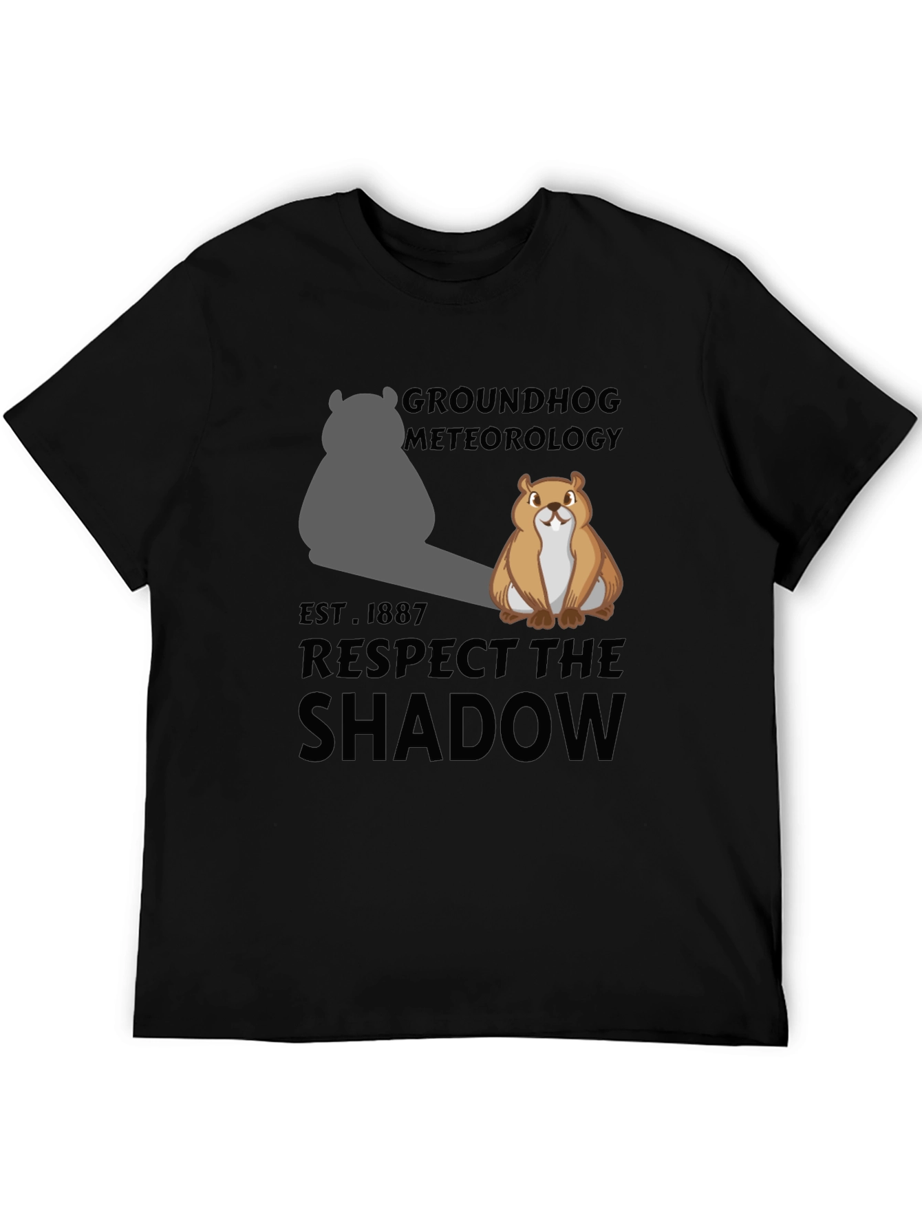 Groundhog Meteorology Shadow T-Shirt