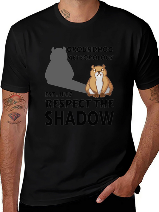 Groundhog Meteorology Shadow T-Shirt