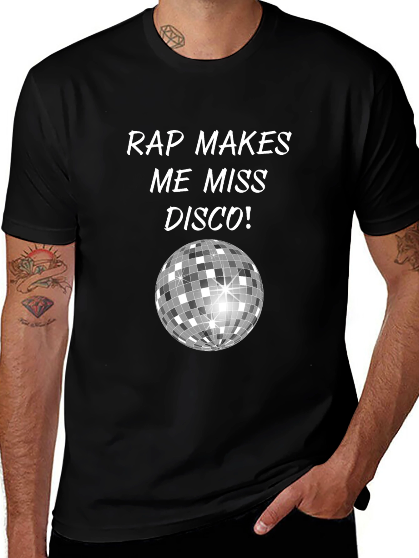 Rap Makes Me Miss Disco Black T-Shirt