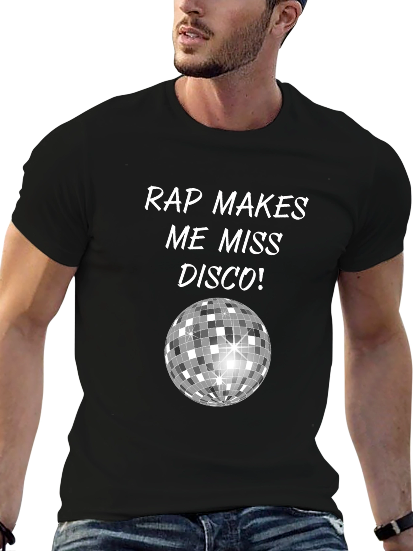 Rap Makes Me Miss Disco Black T-Shirt