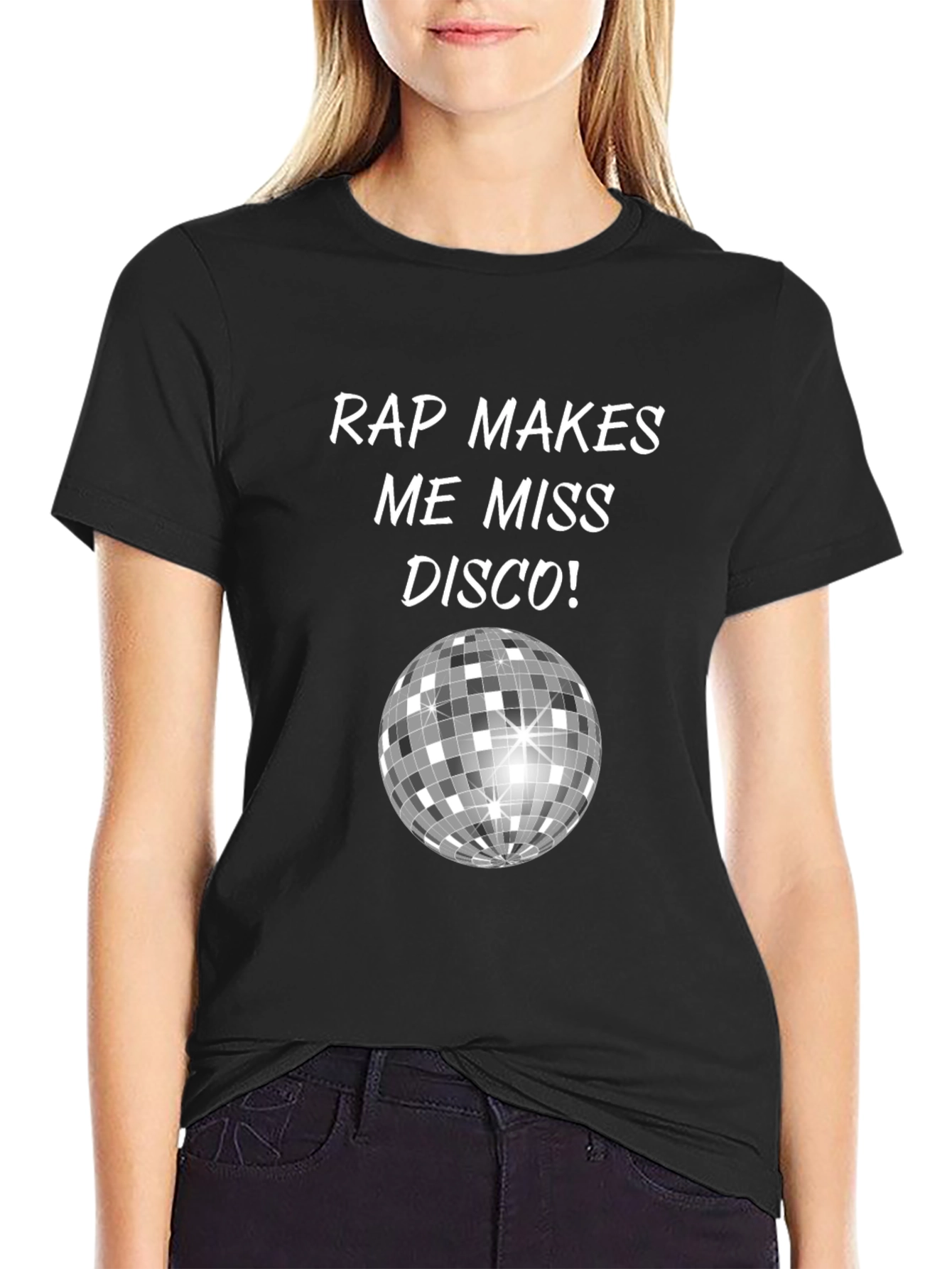 Rap Makes Me Miss Disco Black T-Shirt