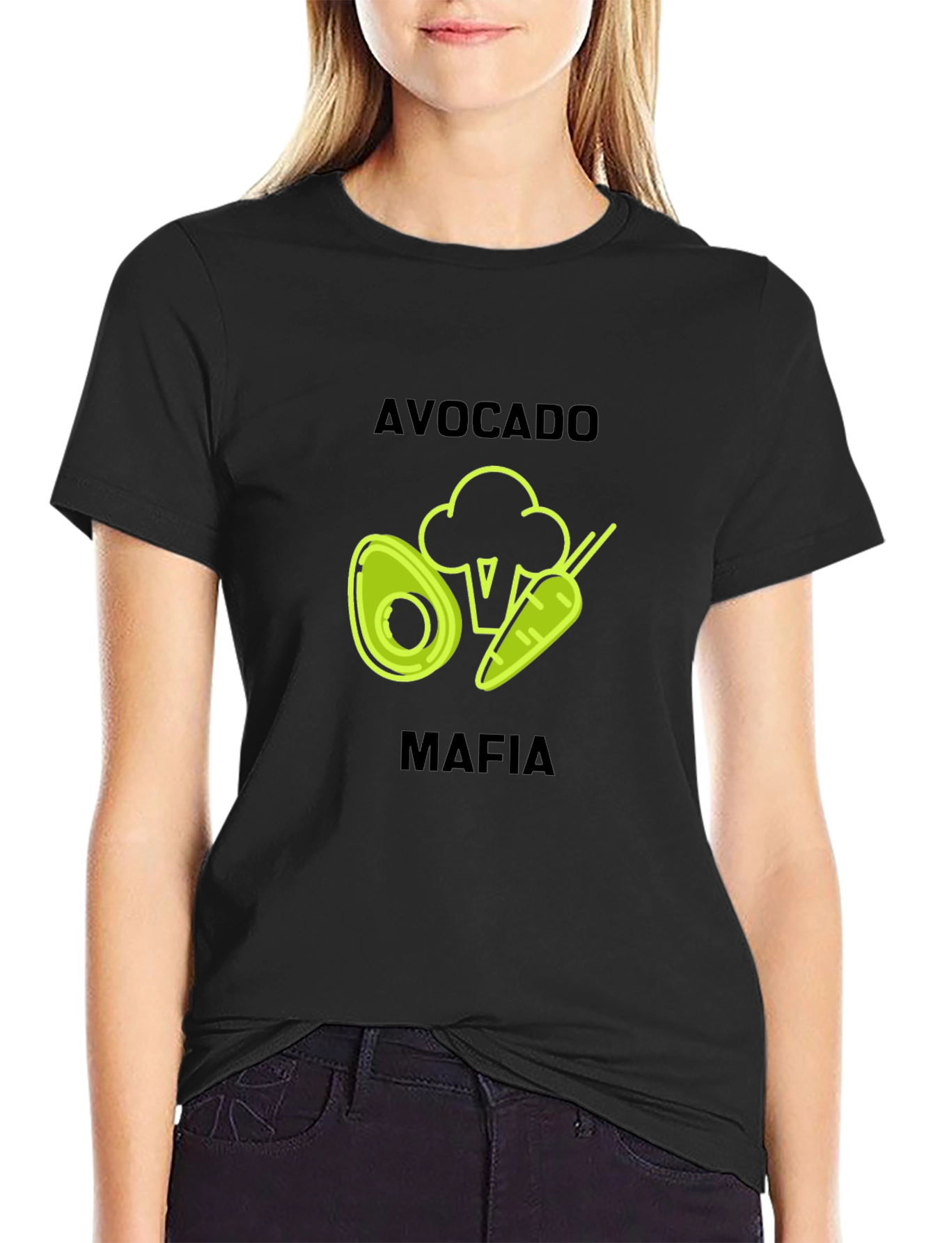 Avocado Mafia Black Graphic T-Shirt