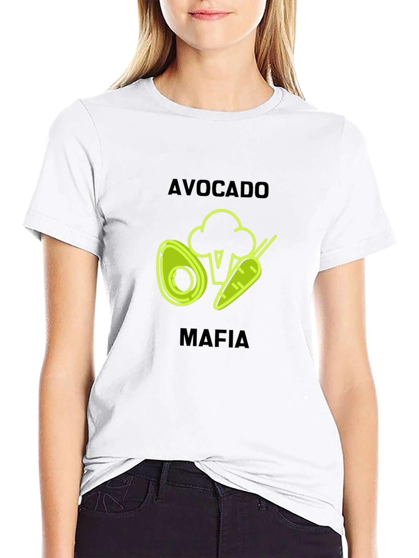 Avocado Mafia Black Graphic T-Shirt