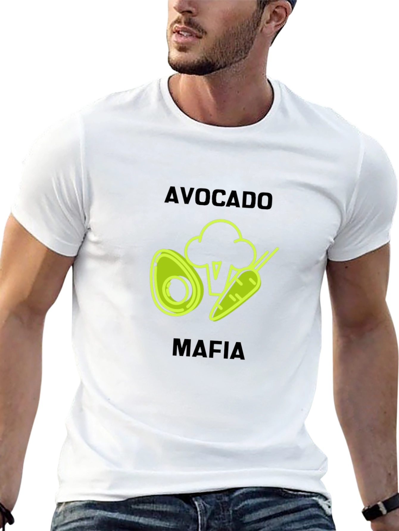 Avocado Mafia Black Graphic T-Shirt