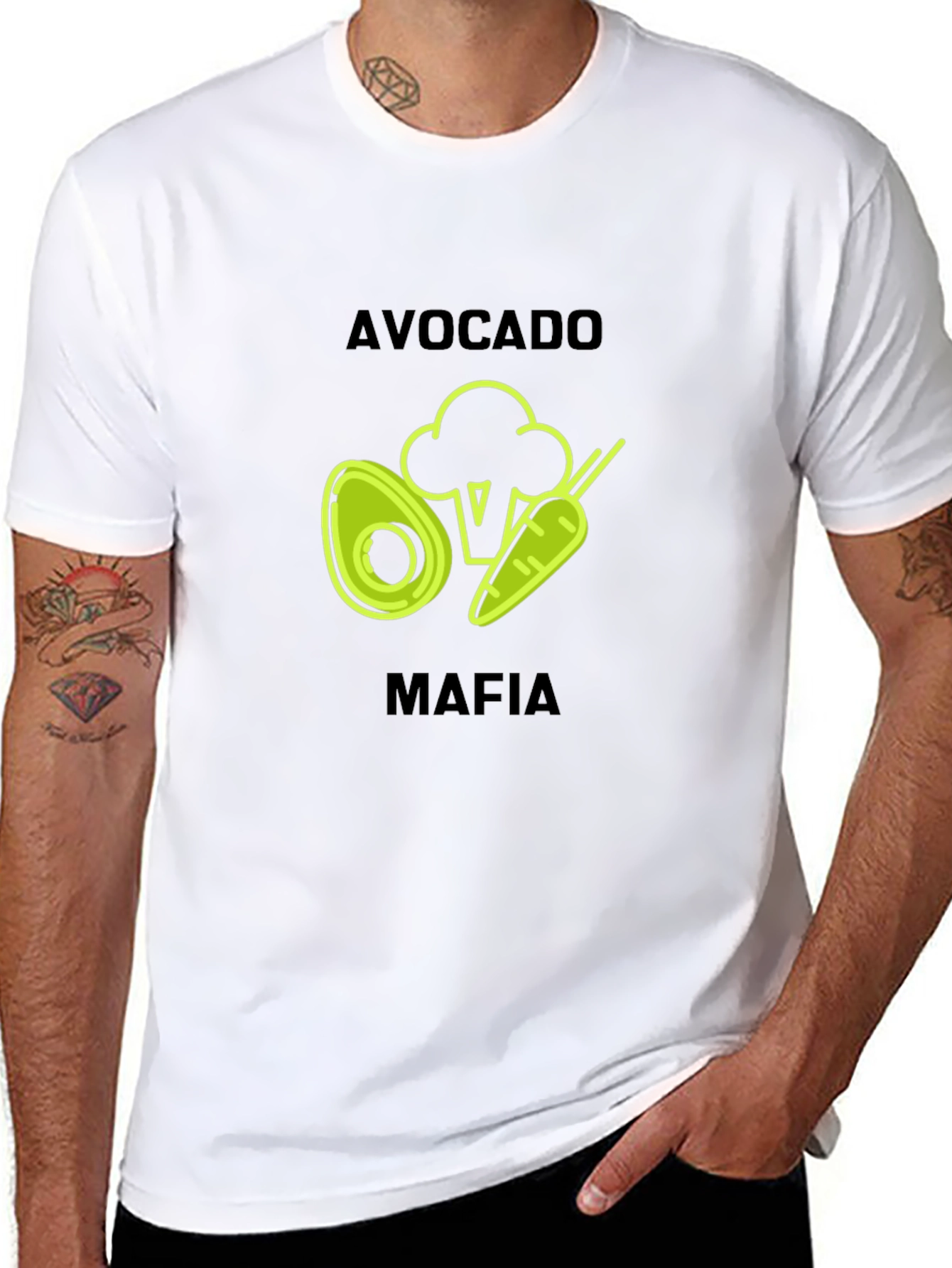 Avocado Mafia Black Graphic T-Shirt