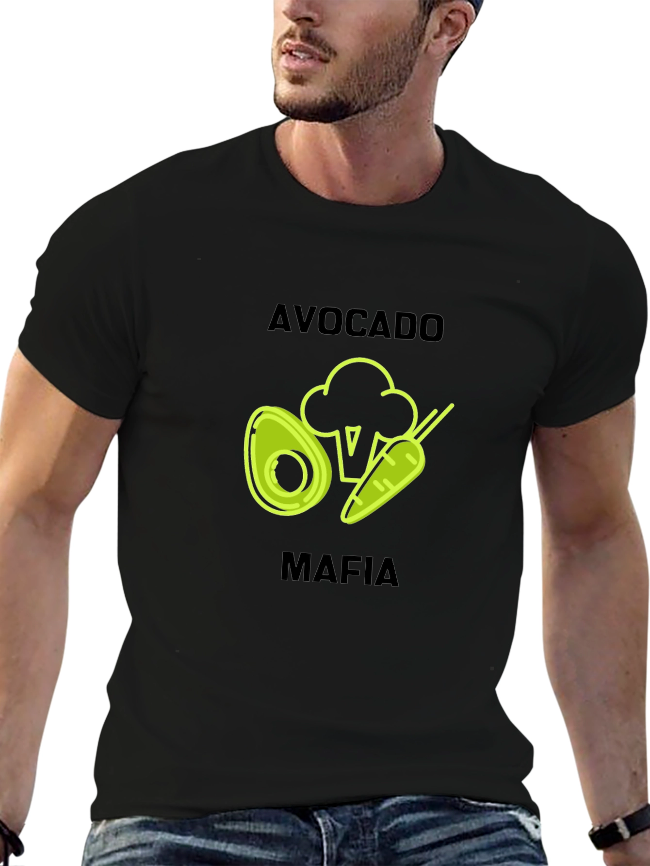 Avocado Mafia Black Graphic T-Shirt