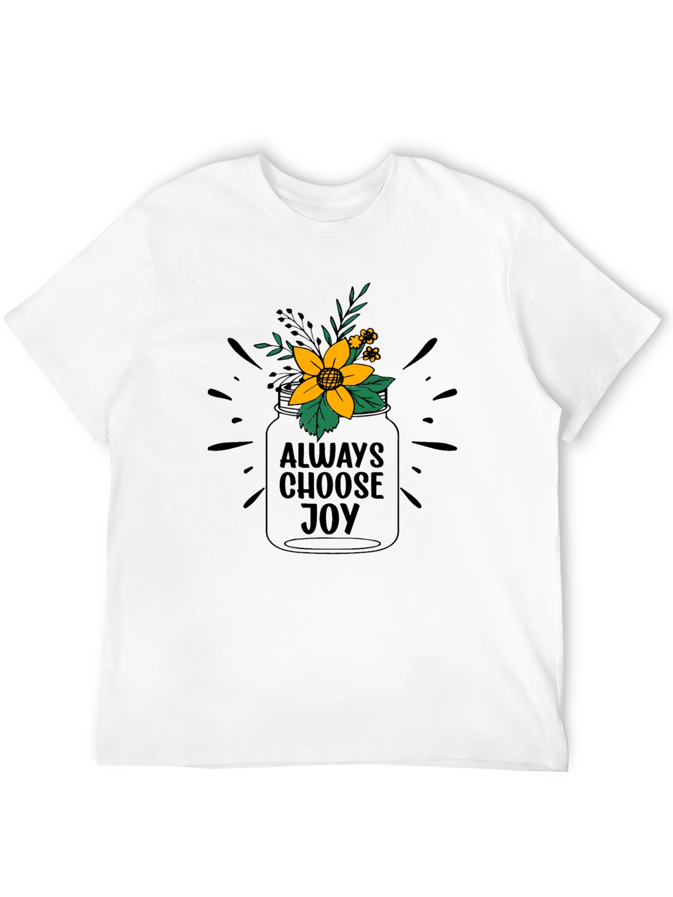 Always Choose Joy Graphic Tee - Black