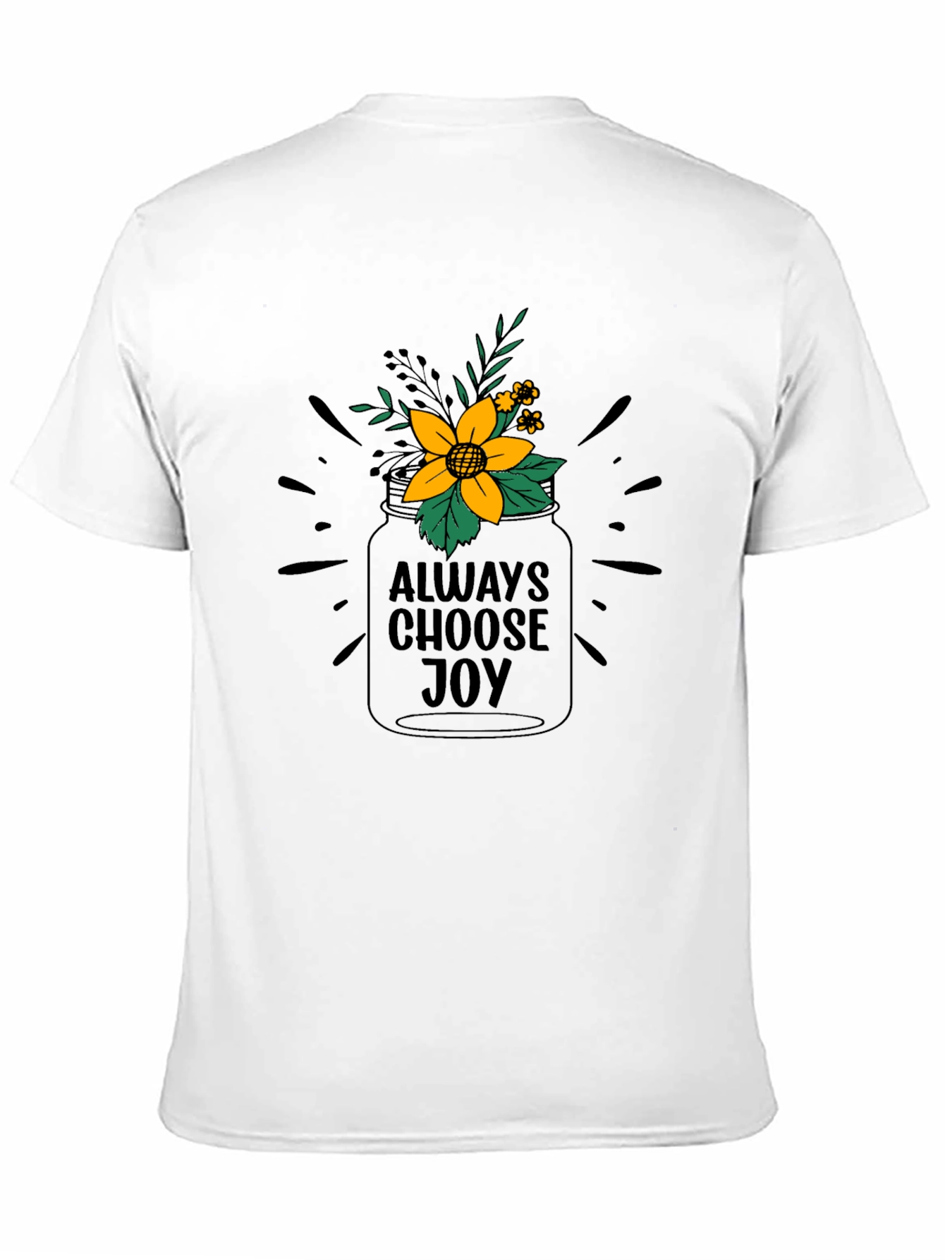 Always Choose Joy Graphic Tee - Black