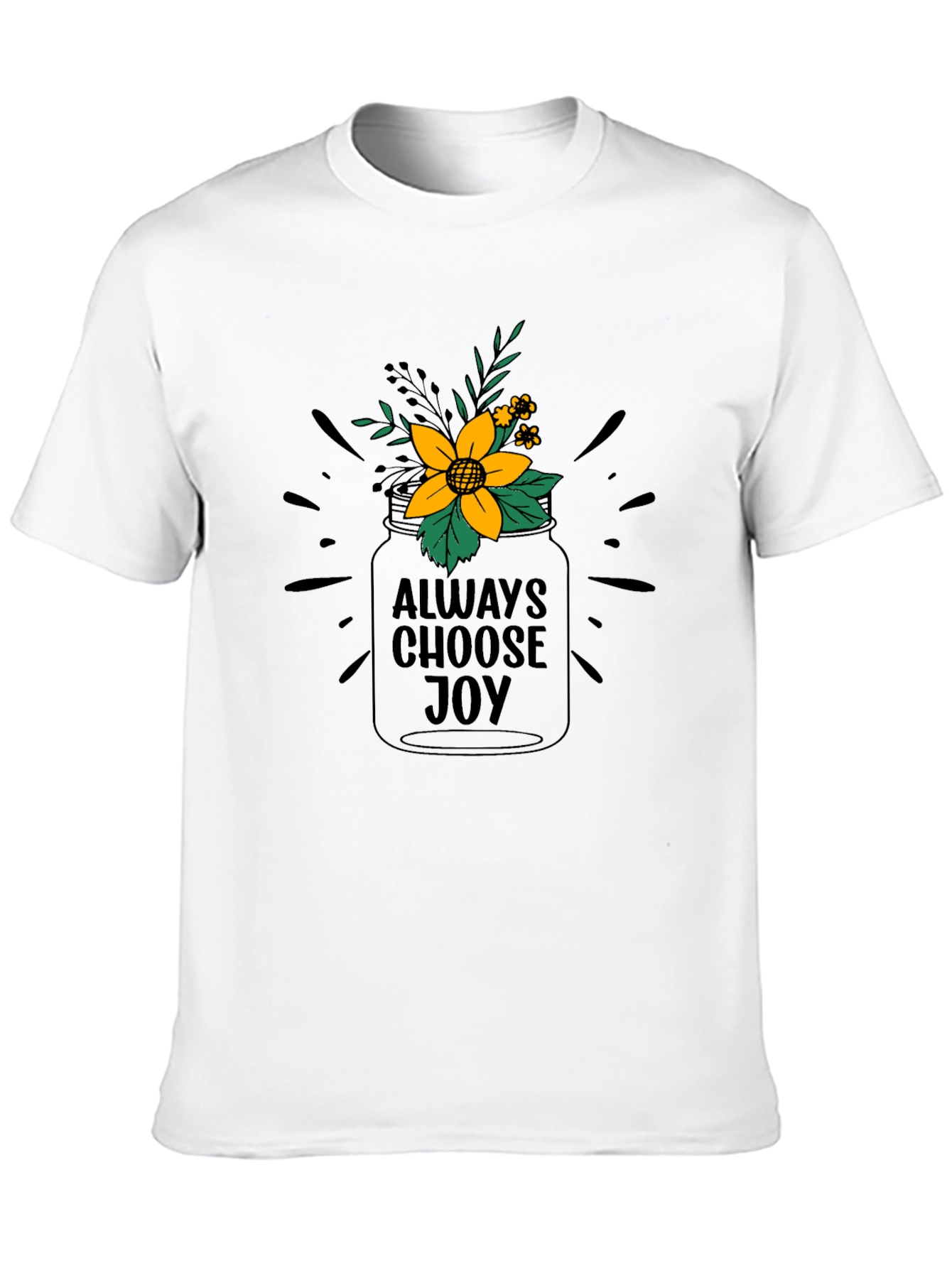 Always Choose Joy Graphic Tee - Black