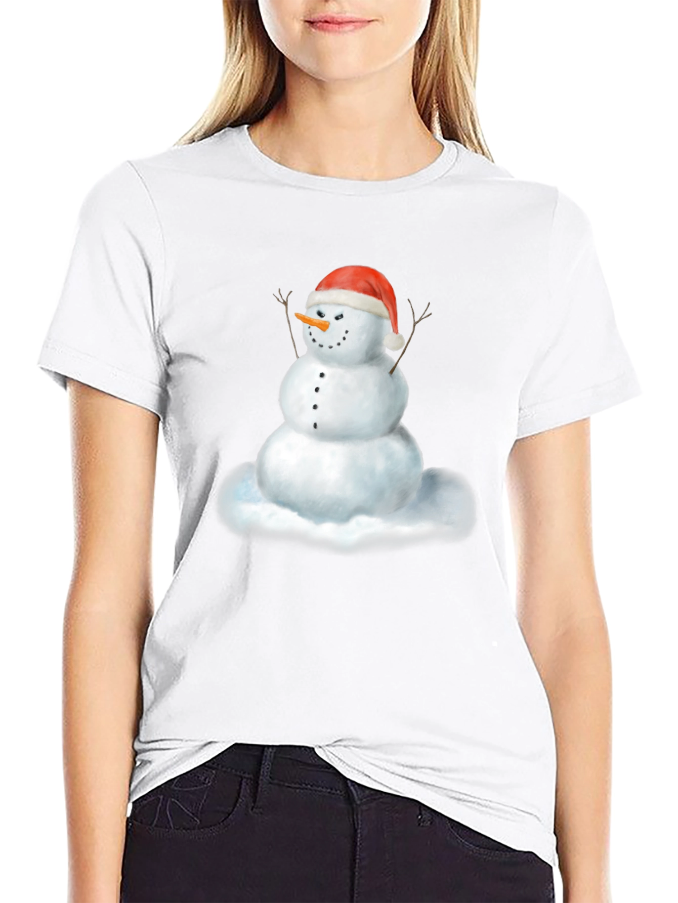 Festive Snowman Graphic Tee