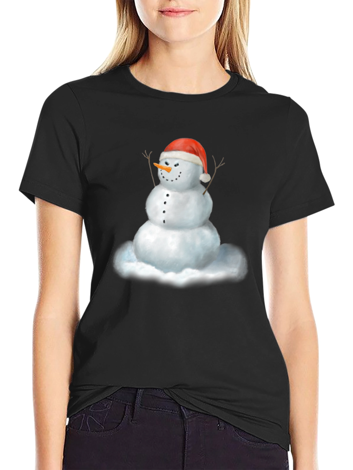Festive Snowman Graphic Tee