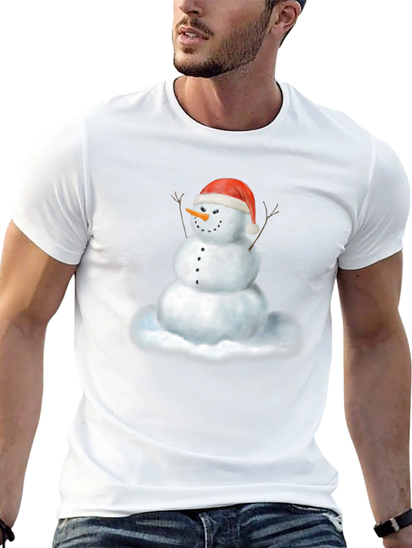 Festive Snowman Graphic Tee