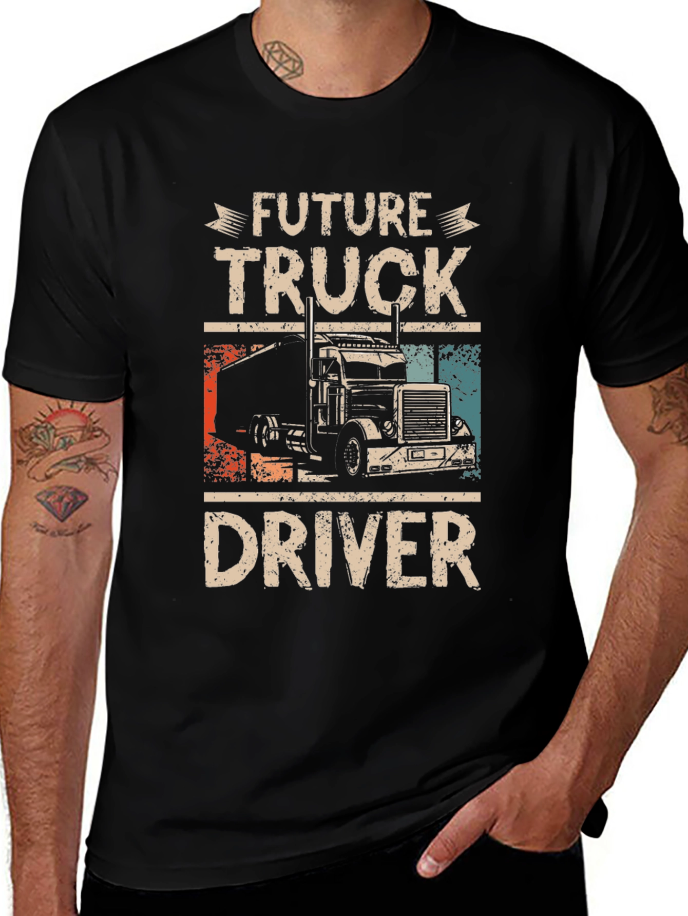 Future Truck Driver T-Shirt - Cool Truck Graphic Tee