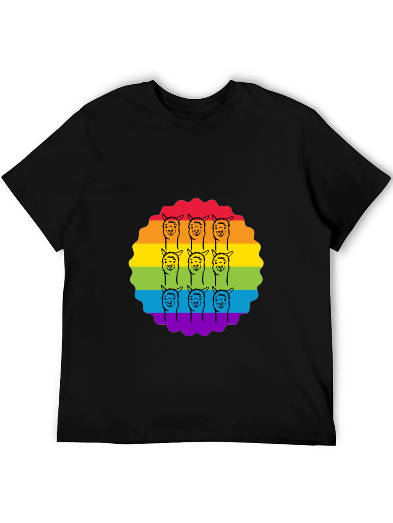 Rainbow Llama Pride T-Shirt - Soft Cotton