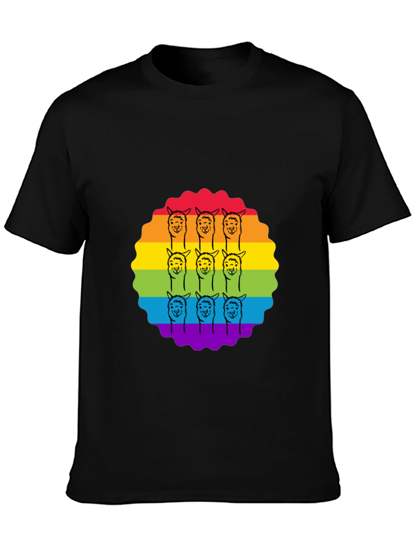 Rainbow Llama Pride T-Shirt - Soft Cotton