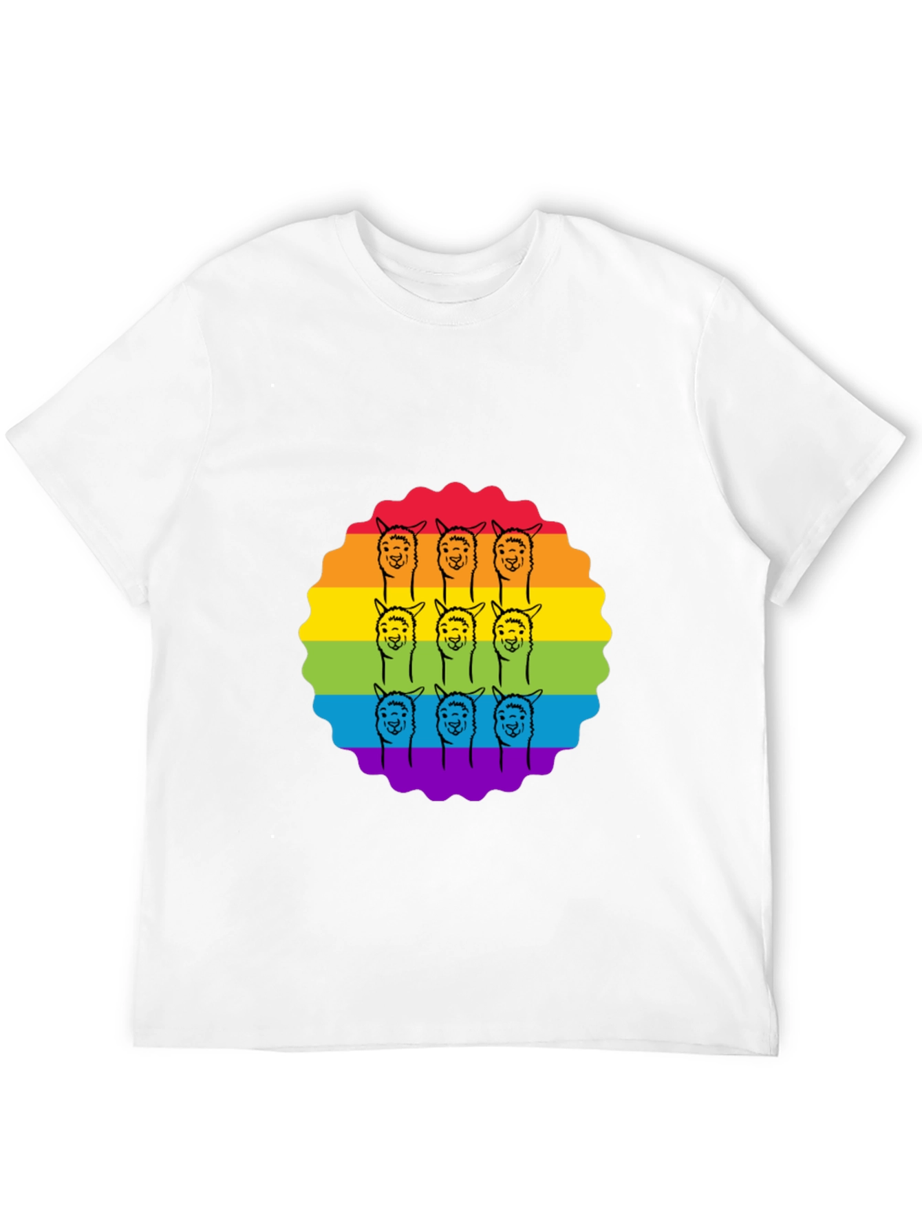 Rainbow Llama Pride T-Shirt - Soft Cotton