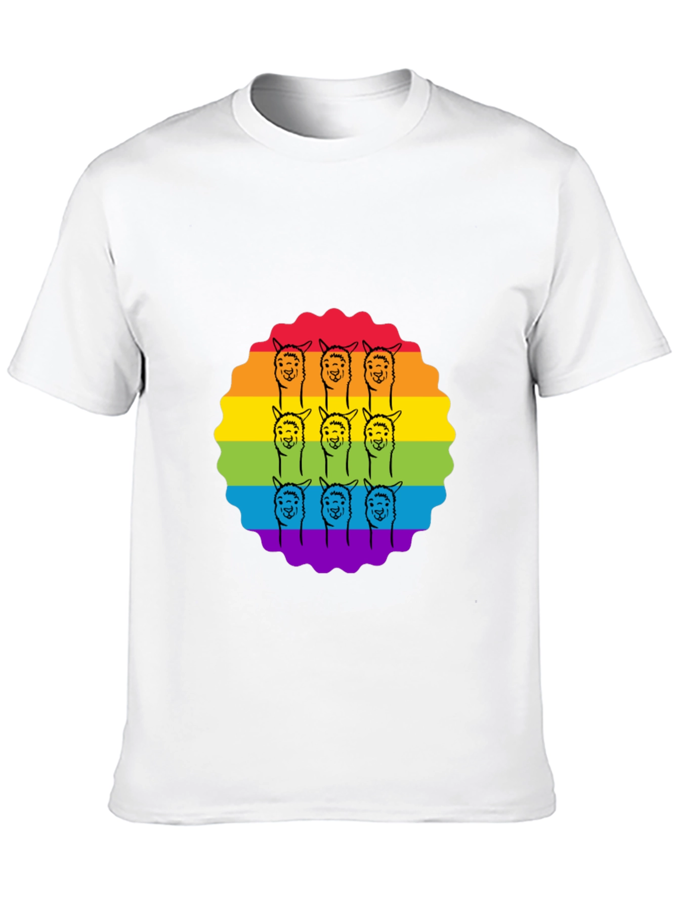 Rainbow Llama Pride T-Shirt - Soft Cotton