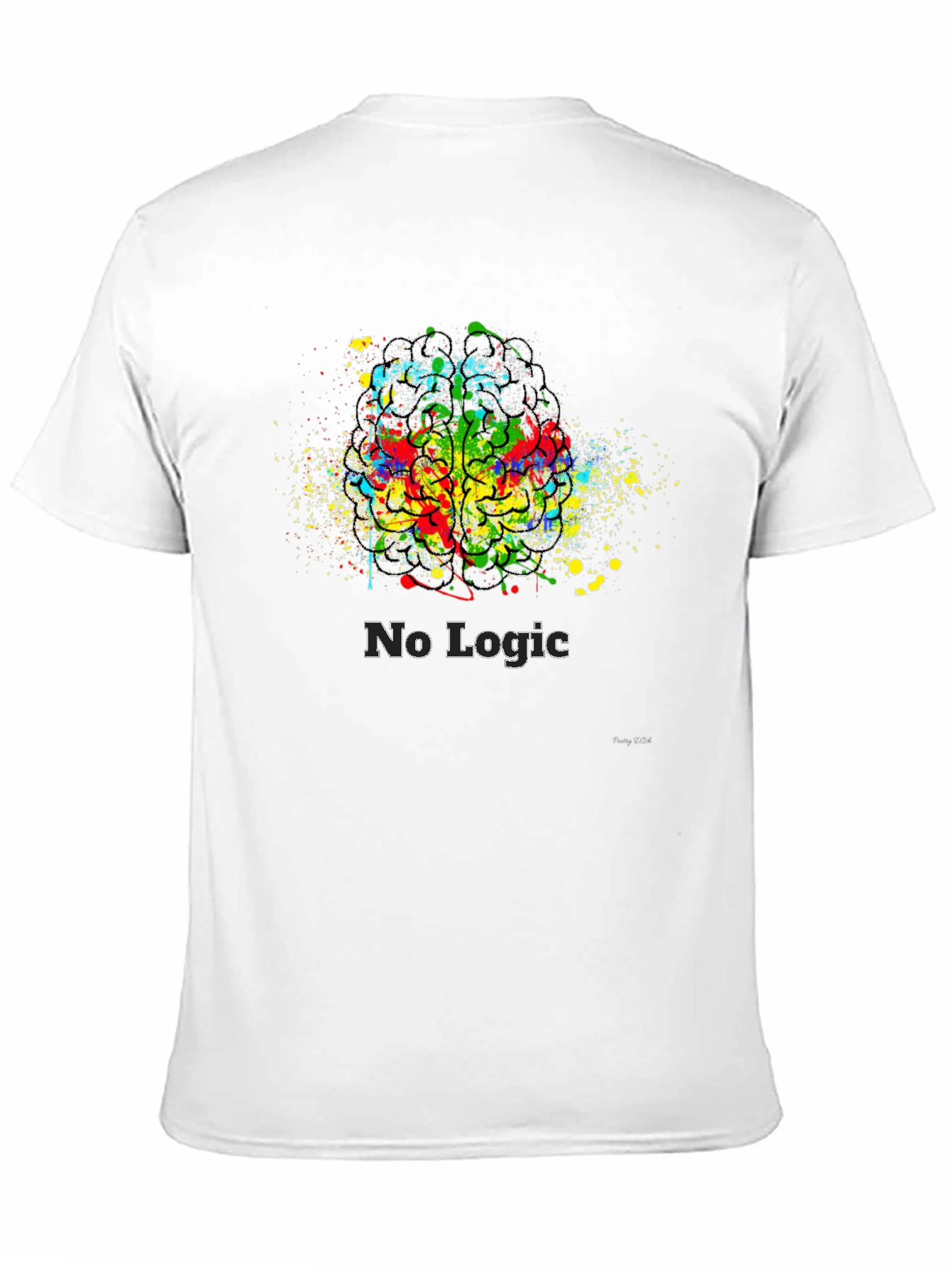 Abstract Brain No Logic T-Shirt