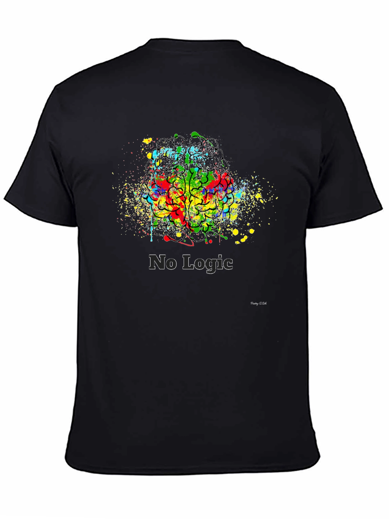 Abstract Brain No Logic T-Shirt