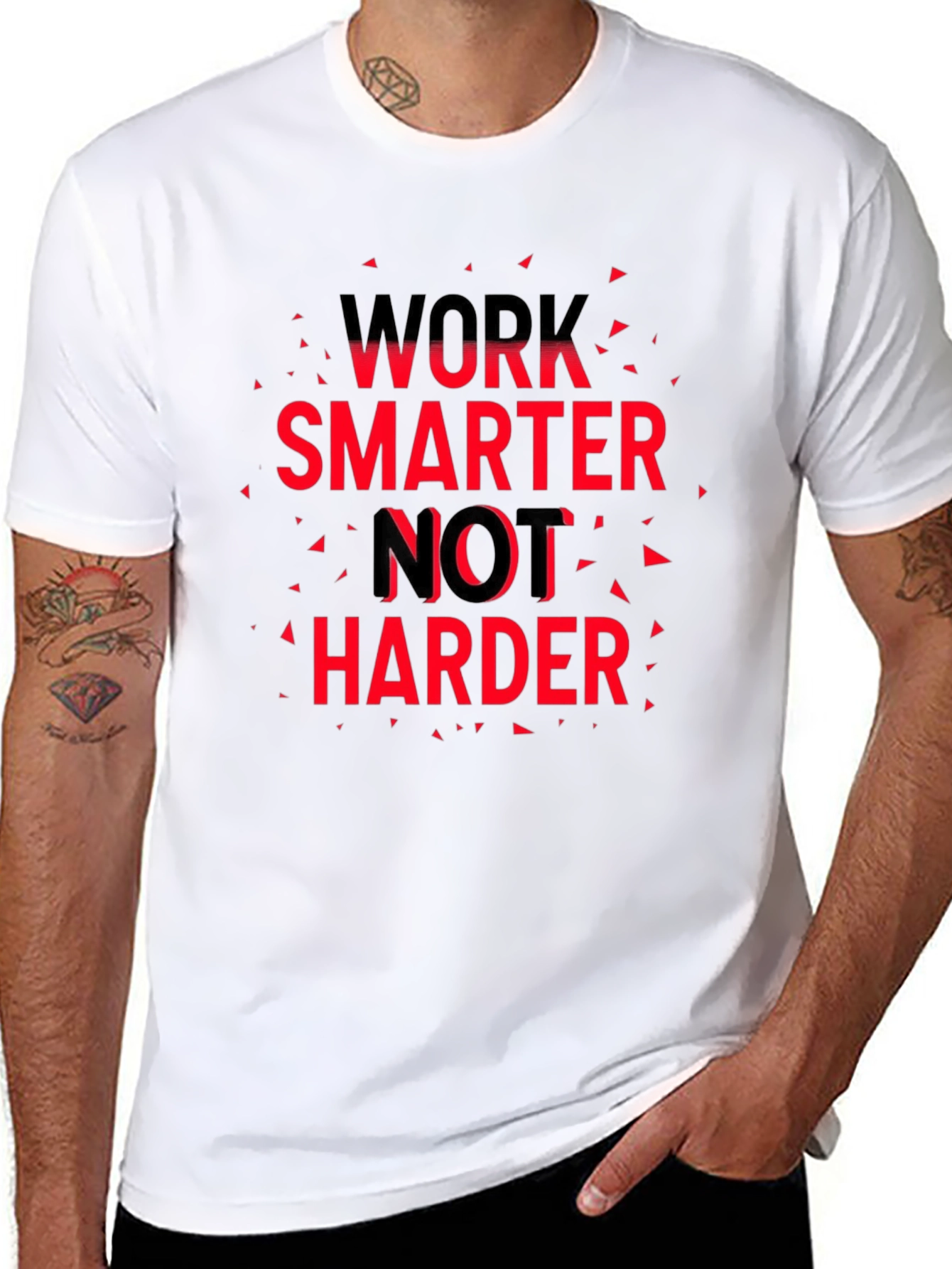 Work Smarter T-Shirt - Motivational Graphic Tee