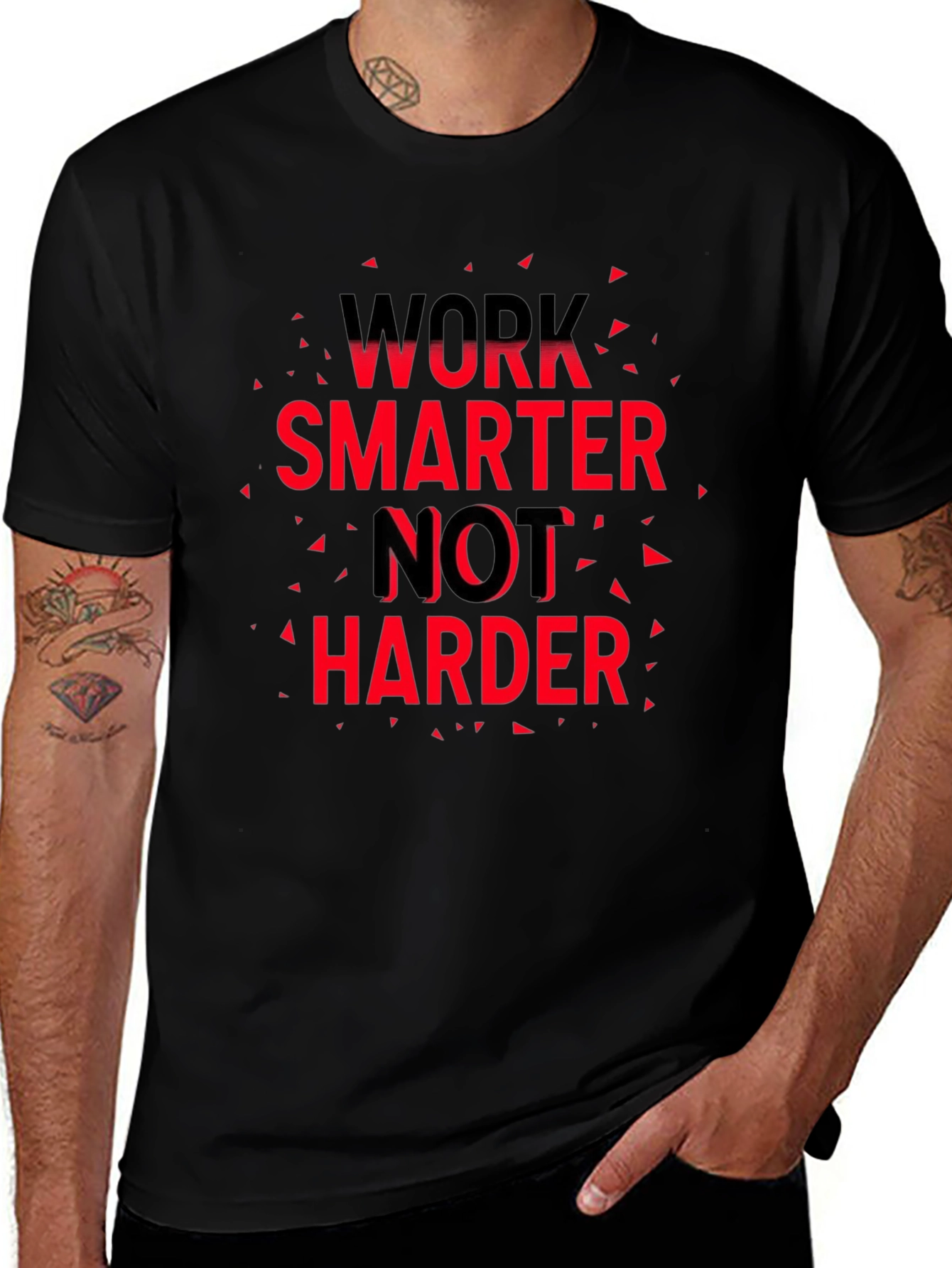 Work Smarter T-Shirt - Motivational Graphic Tee