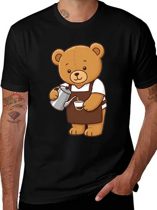 Barista Bear T-Shirt: Coffee Lovers Tee