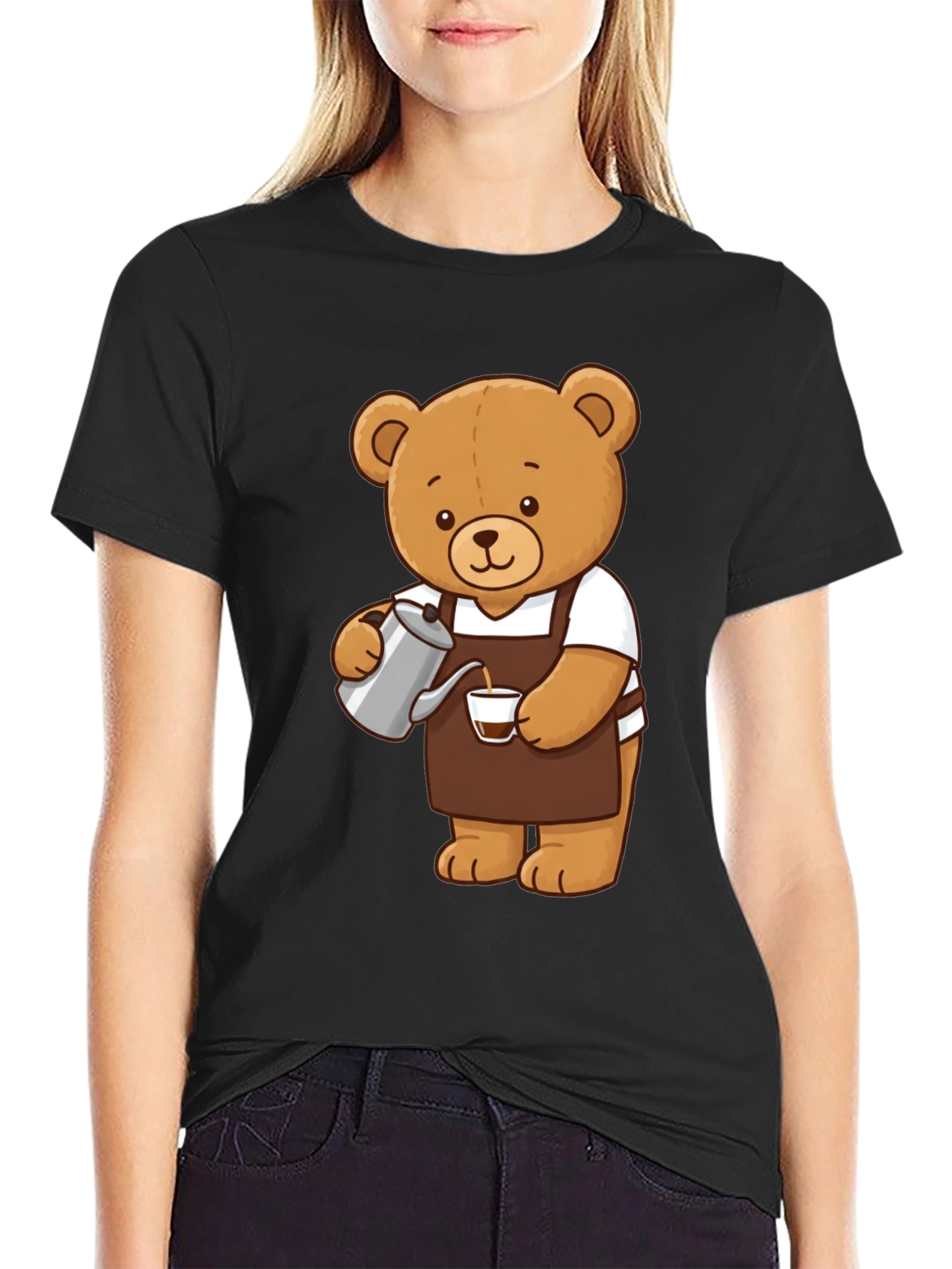 Barista Bear T-Shirt: Coffee Lovers Tee