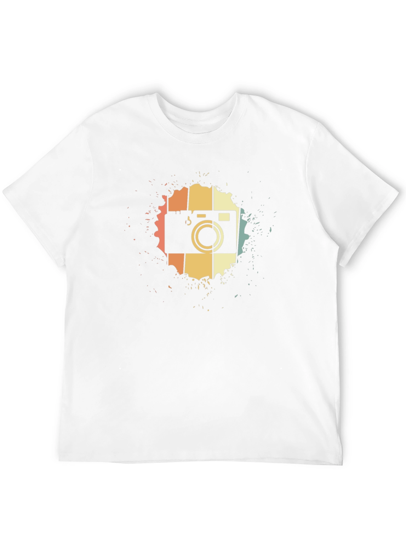 Retro Camera Graphic Tee - Black