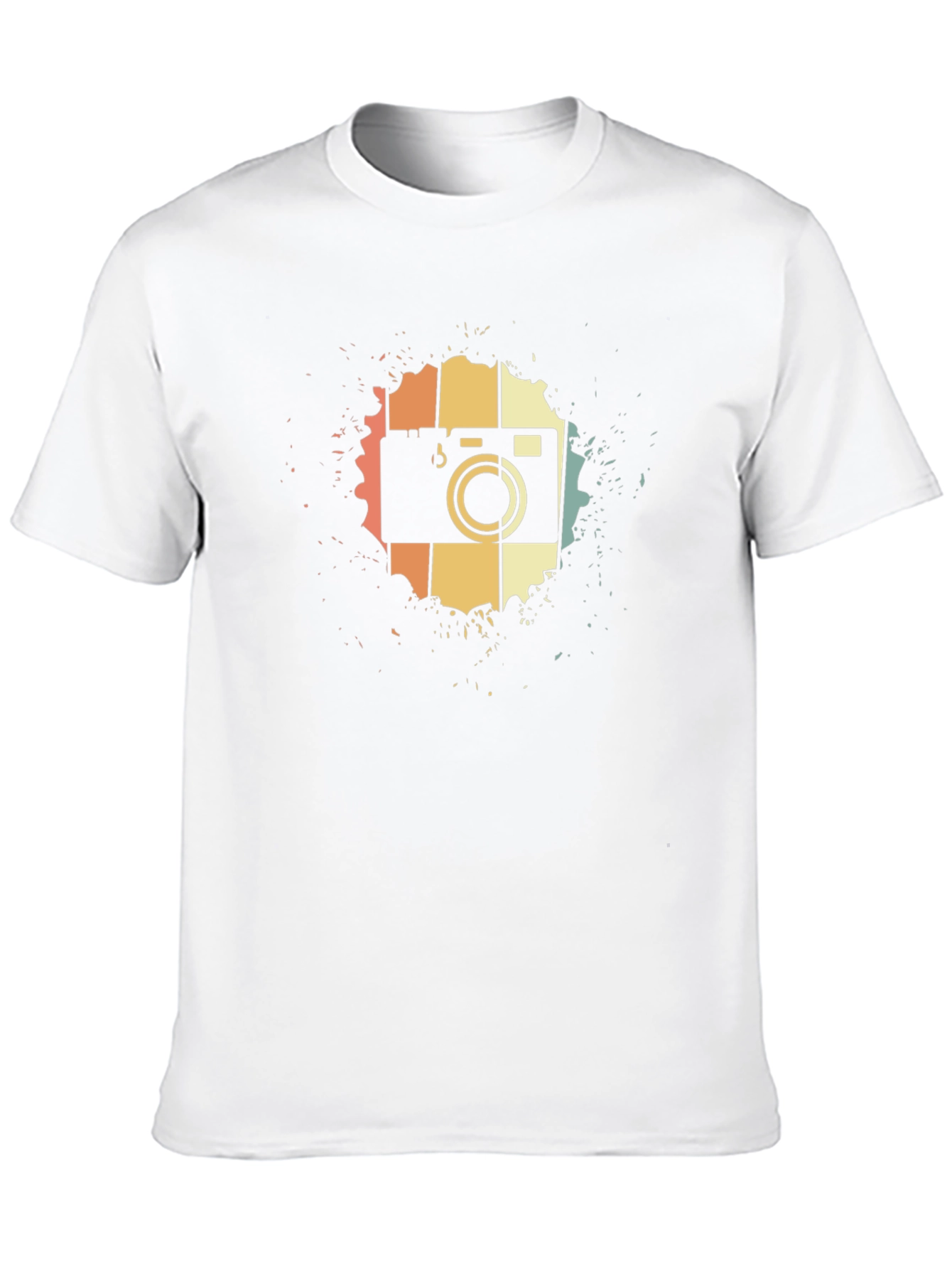 Retro Camera Graphic Tee - Black